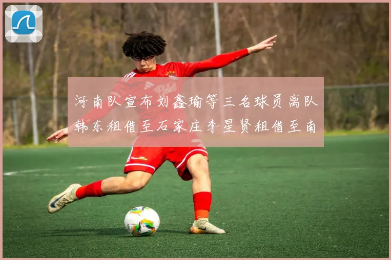 河南队宣布刘鑫瑜等三名球员离队韩东租借至石家庄李星贤租借至南通